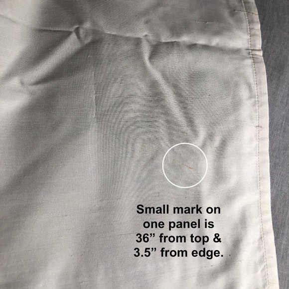 EUC-PAIR | Pottery Barn Ivory Silk Dupioni Drapes - Picture 8 of 9